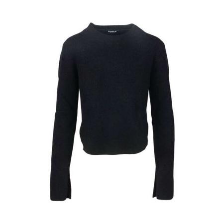 Dondup Round-neck Strik Sort, Dame Striktrøjer, Størrelse: XS