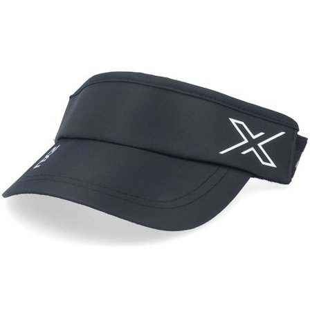 2XU - Svart visor Keps - Performance Black/Black Visor @ Hatstore