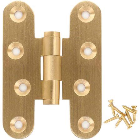 Polerte messing dørhengsler for stue dører, eikedører, ZQKLA