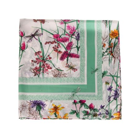 Sjal alsidig silketørklæde dame dekorativt tørklæde 70 cm firkantet tørklæde eksklusivt trykt tørklæde bånd