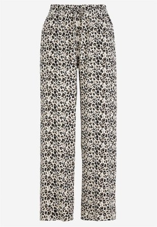 Cellbes of Sweden - Bukser i viskosecrepe i leopard til damer i størrelse 62/64