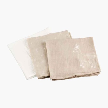Babyfilt muslin 40 x 40 cm 3 st. - Biltema
