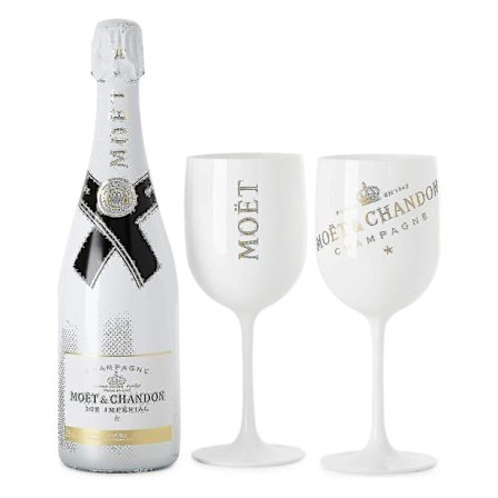 1 stk. Champagne Moet-glas