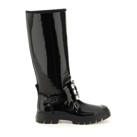 Roger Vivier - Gummistövlar - Svart - Dam - Storlek: 37 Eu, Dam, Storlek: 37 EU