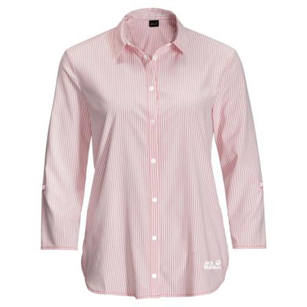 Jack Wolfskin Women's South Port Shirt Women long-sleeved shirts Red XS
