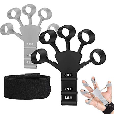 Sormivahvistin Sormiharjoittelija, 6 Resistant Level -sormiharjoituslaite, kitaran voimaharjoittelija, käsiterapiat ja harjoituslaite