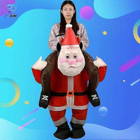 Puhallettava lumiukkoasu joulu- ja halloweenjuhliin, aikuisten koko lavashow-puku useilla tyyleillä