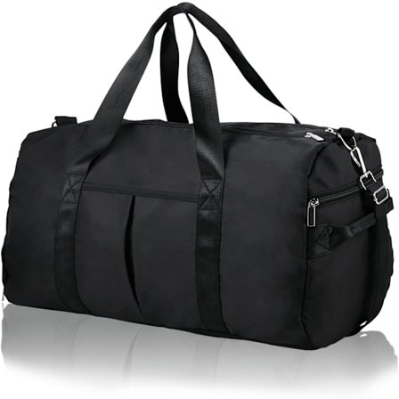 Gym Sports Duffel Bag - Vanntett Reise Duffel Bag med Våt Lomme og Skoavdeling, 40L Tote Bag, Sport Reise Trening Duffel Bag