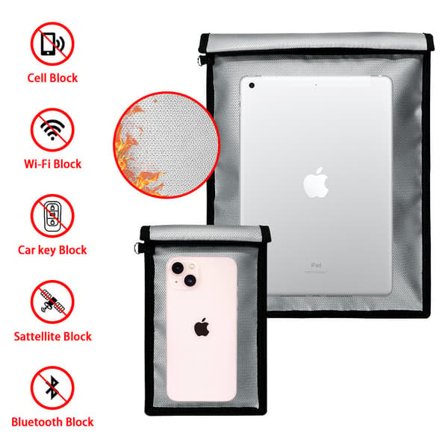 Signalblokkerende pose for elektronikk | RFID-blokkerende Faraday-veske