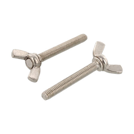 Schäfer & Peters 031646 40 Vingskrue Ø6 mm, A4 syrefast, 50-pakning Ø6 x 40 mm, Innfesting