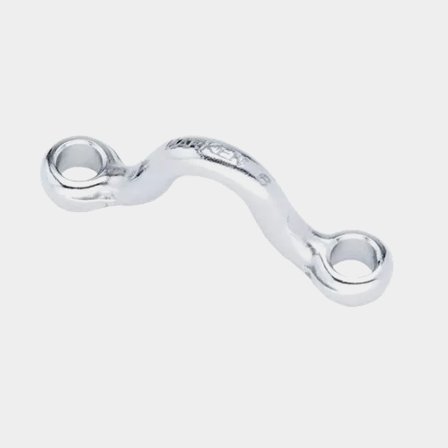 Golfare Harken Forged Eyestrap, arrotondato, in acciaio inossidabile, 43 mm, 2 fori, 2-pack