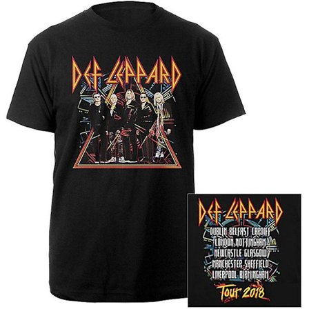 Def Leppard 2018 Tour Photo (Ex. Tour/Back Print) T-shirt