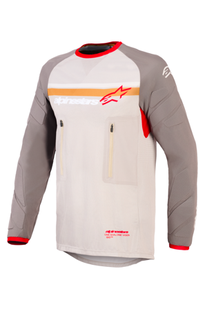 T-Skjorte Langermet Alpinestars Maxdura Dual aluminium_valnøtt 4XL