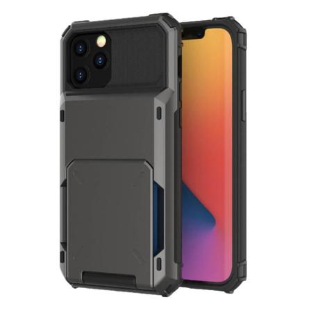 Flip Mobilskal Med Kortplatser Till Iphone 13 Pro Max - Svart Svart