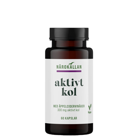 Närokällan Aktivt Kol + Äppelcidervinäger 60 kapslar