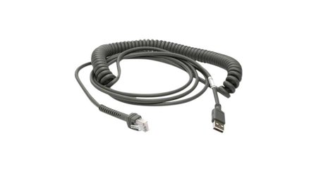 DATALOGIC CAB-412 CABLE SH-5008 IBM USB PWR+ COILED 4.6M CABL