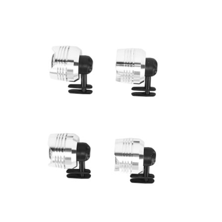 4 stk Sko-lykter LED Sko-lys Advarselslys for Barn Voksne Utendørs Sport Vandring Camping Sølv