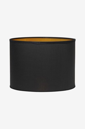 PR Home - Lampeskærm Sara, inderside i metal, 25 cm - Sort - Lampeskærme - Fra Homeroom