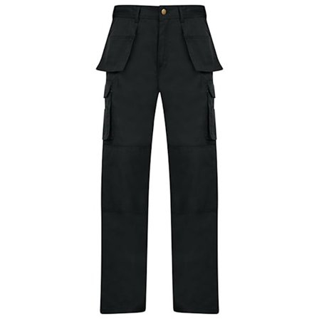 Absolute Apparel Herr Workwear Utility Cargo Byxa 52S Svart