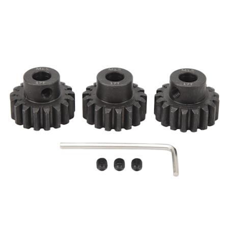 3 stk RC bil girsett 8mm indre hull stål bilmotor gir for 1/5 1/8 1/10 modellbil 17T