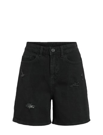 Vijaf Hw Destroy Denim Shorts Black Vila