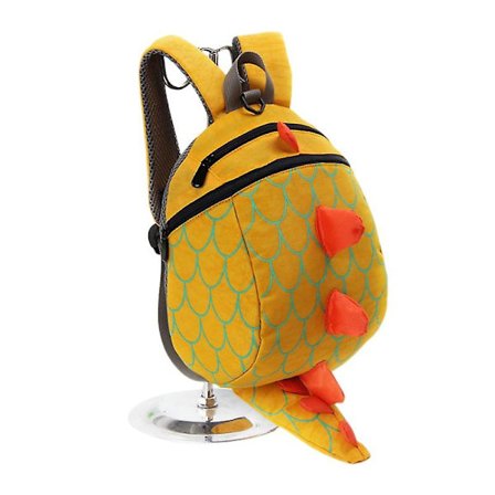 Antiförlust Barn Pojkar Skolväska Ryggsäck Dinosaurie Ryggsäck Förskola(Gul)