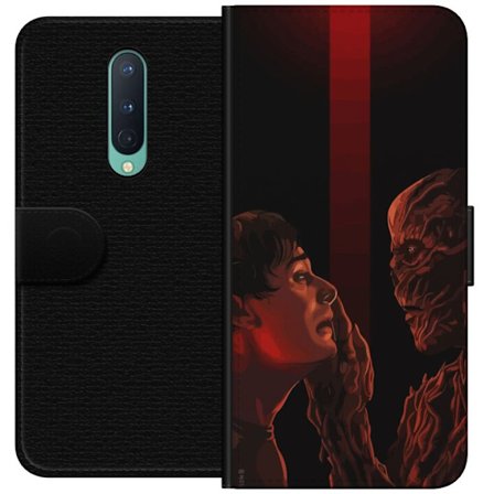 Yhteensopiva Lompakkokotelo OnePlus OnePlus 8 Pimeä fantasian kuva, jossa korostuu ihmisen ja hirviön kohtaaminen vahvalla draamalla ja psykologisel