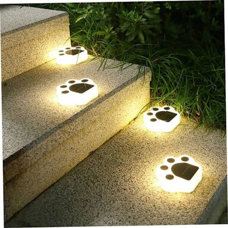 Aurinkovalot ulkoilupuutarhaan, aurinkokäpälävalo, kissan tassuvalo Groun