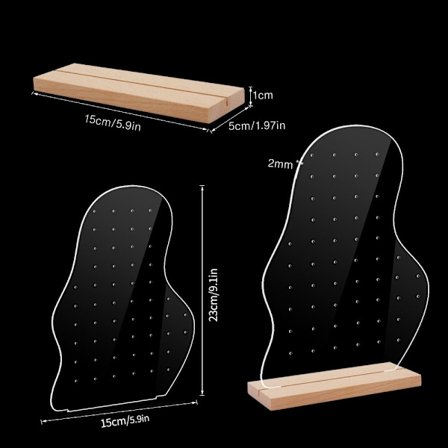 2 stk smykkestativ øredobber Organiseringsholder STYLE 6 STYLE 6