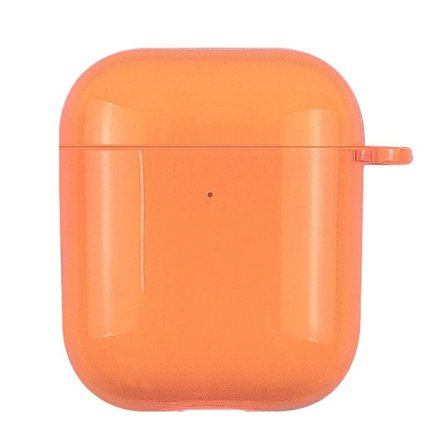 Airpods holdbart solid farve etui - Orange