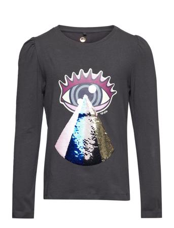 Tndebba L_S Tee T-shirts Long-sleeved T-shirts Svart The New