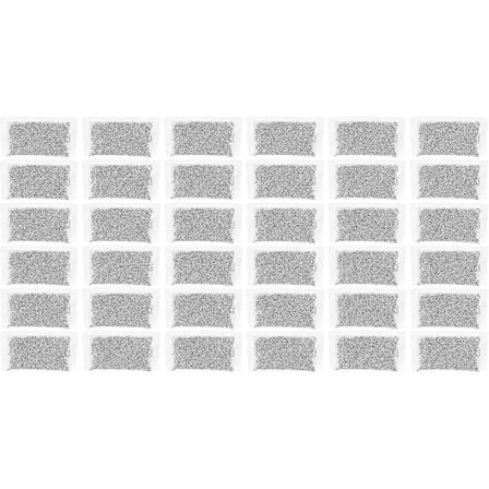 Ersättningspåsar med aktivt kolvattenfilter kompatibla med Megahome och andra vattenrenare för bänkskiva, 36-pack Zekai