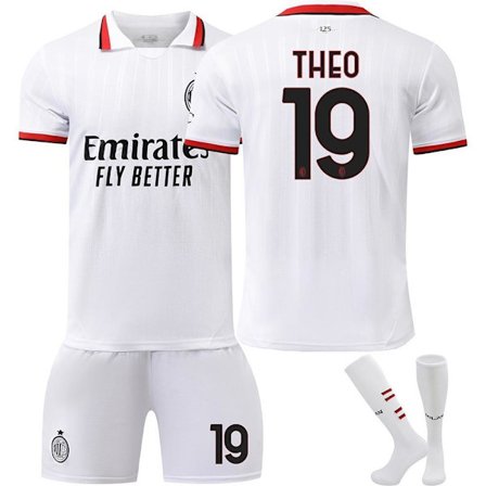 fodboldtrøje fodboldtøj børn AC Milan Away Kit Theo Hernánd