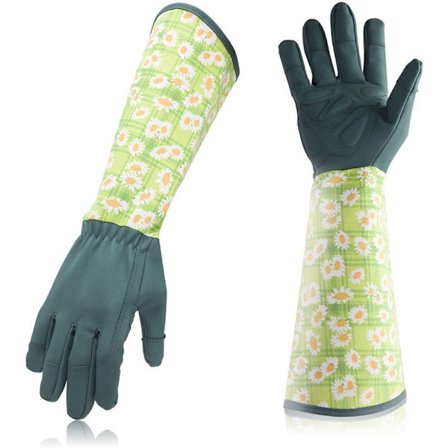 Havearbejde Handsker til Kvinder - Tornebestandige Beskæringshandsker med Ekstra Lang Underarmsbeskyttelse, Roseskæring Punkteringssikre, Lille 