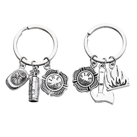 2 stk. Brandmand Nøglering Gave Rustfrit Stål Nøglering Vedhæng Roman Brandmænd Tema Nøgleringe Kreativ Nøgleholder Til Familier Mænd Venner