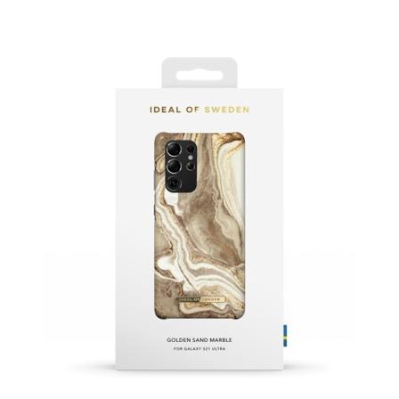 Printed Case Galaxy S21 Ultra Golden Sand Marble