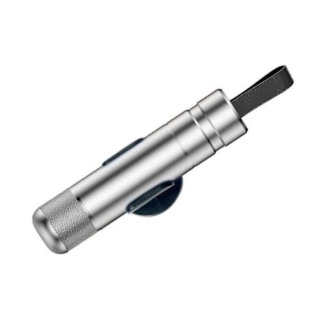 Nødhammer for bil med sikkerhetsbeltekutter og vindusknuser - Billige Gaver Sølv