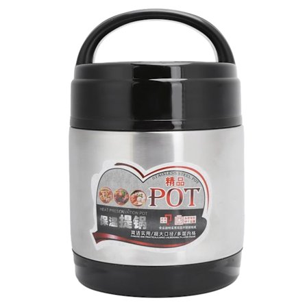 1400 ml:n 3-kerroksinen eristetty lounasrasia ruostumattomasta teräksestä valmistettu ruoka-astia kannella opiskelijoille ja aikuisille