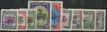 Grønland 1945 - Amerikaner udgave - AFA 17-25 - Ubrugt