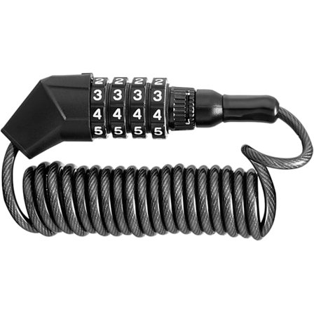 Kaapelin lukko max. 150 cm Varkaudenesto Kypärälukko Yhdistelmälukitus 4-numeroisella koodilla Pyörä Sukset Lumilauta Lukko