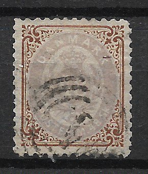 Danmark 1870 - AFA 21 - Stemplet
