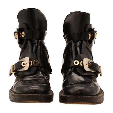 Balenciaga Vintage Pre-owned Ceinture Ankle Laarzen , Zwart , Dames , Maat: 37 EU Vintage Schoenen