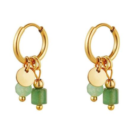 Dansk Copenhagen Earrings gul, Dam Örhängen, Dam, Storlek: ONE SIZE