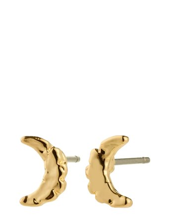 Pilgrim | Between Moon Earrings Gold-Plated | ONE SIZE
