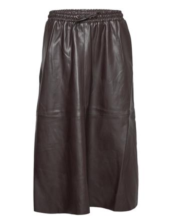 Skirt Polvipituinen Hame Ruskea Sofie Schnoor