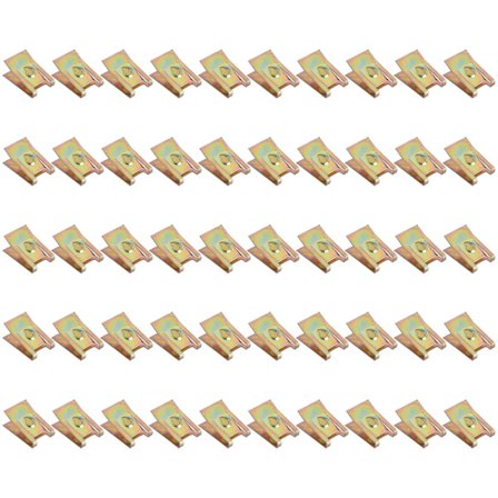 50 stk Tone Fjærmetall Bil Dørpanel Skrue U-type Klips