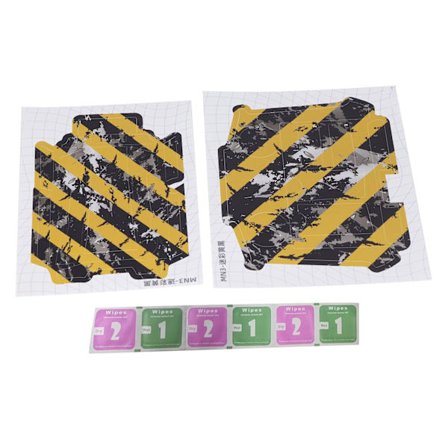 Drone-klistermærker præcist skåret genklæbelige klare mønster drone-klistermærker med fjernbetjening klistermærke til Mini 3 Pro camouflage gul sort 