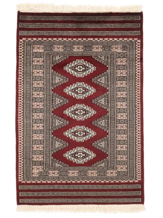 Oriental Pakistan Bokhara 2Ply Rug 76X119 Brown/Black Wool, Pakistan