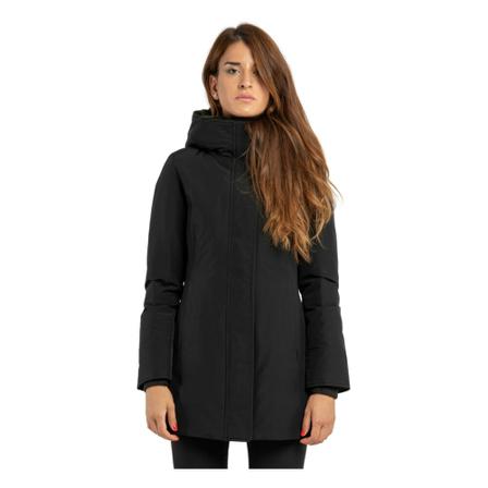 Woolrich, Zwart Winter Jackets Zwart, Dames, Maat:L,polyester