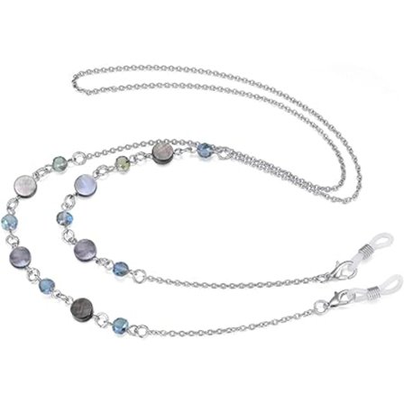 1 st Glasögon Kedja Remhållare runt Halsen för Kvinnor, Stilfulla Glasögon Solglasögon Mask Halsband Snodd
